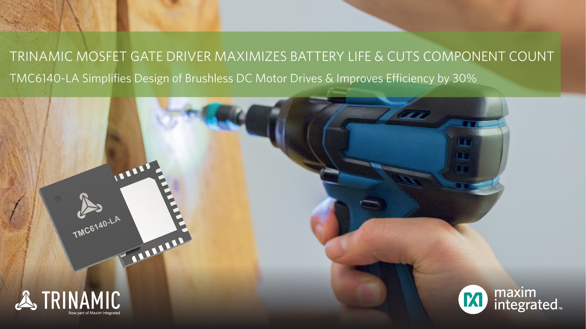 3-Phase MOSFET Gate Driver Maximizes Battery Life